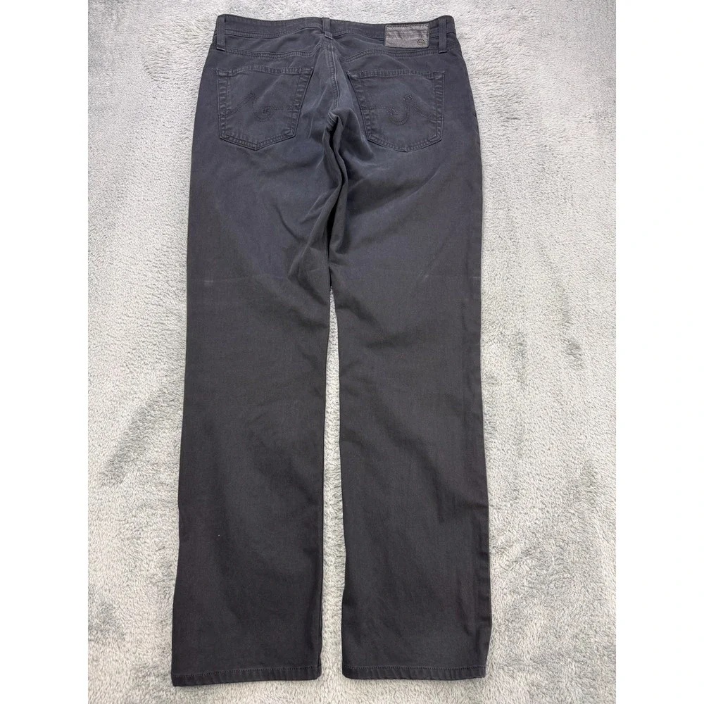 AG Adriano Goldschmied 5‎ Pkt Pants Men 32x32 Black Graduate Sueded Sateen SUD